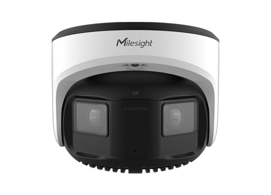 MILESIGHT MS-C8477-PC 8.0 MP 4MM ÇİFT SENSÖRLÜ 180° PANORAMİK LENS AI H265+ SMART IR LED DOME IP KAMERA